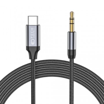 Tech-Protect UltraBoost audio USB-C | 3.5mm mini jack cable 1 m - black