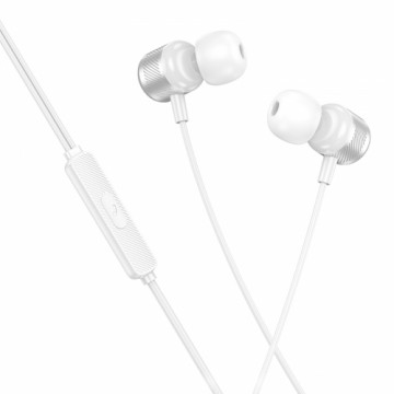 OEM Borofone Earphones BM93 Platinum with microphone silver