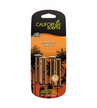 California Scents Vent Stick Monterey Vanilla car fragrance 4 pcs