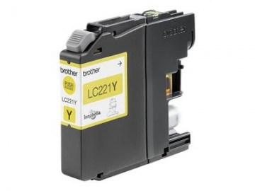 Brother LC221Y - yellow - original - ink cartridge