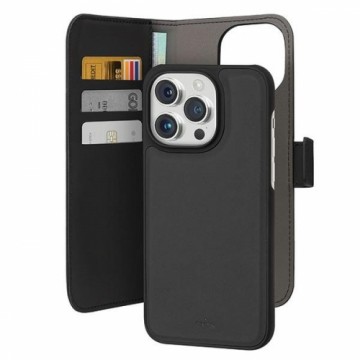 Puro Wallet Detachable iPhone 15 Pro Max 6.7" 2w1 czarny|black PUIPC15P67BOOKC3BLK