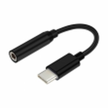 Адаптер USB-C—Jack 3.5 mm Aisens 15 cm Чёрный