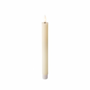 LED Candle Lumineo Beige Ø 2,2 x 24,5 cm (AAA) (2 Units)