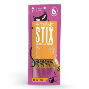 Agras Pet Foods SCHESIR Stix Cream of chicken - treat for cats - 6x15g