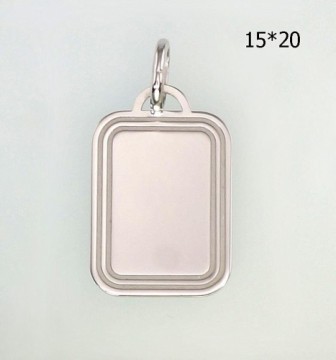 Silver pendant #2300527(PRh-Gr), Silver 925°, Rhodium (Plating), 1.9 gr.