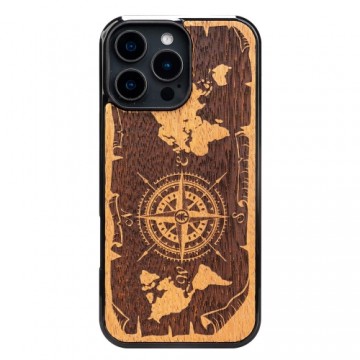 Bewood case for iPhone 16 Pro 6,3" Compass Merbau