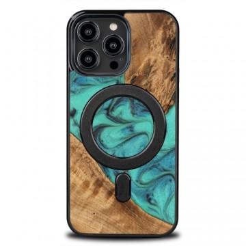 Bewood Unique case for iPhone 15 Pro Max 6,7" Turquoise with MagSafe