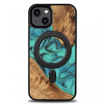 Bewood Unique case for iPhone 15 6,1" Turquoise with MagSafe