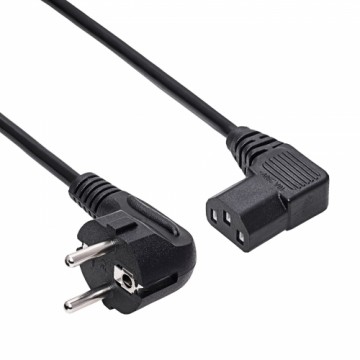 Power Cable Akyga AK-PC-12A Angle CCA CEE 7|7 | IEC C13 3 m