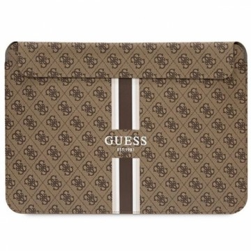 Guess 4G Printed Stripes cover for a 16&quot; laptop - brown