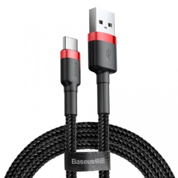 Baseus cable Cafule USB - USB-C 1m 3A red-black