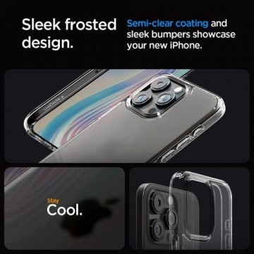 Spigen Ultra Hybrid case for iPhone 15 Pro - transparent and matte