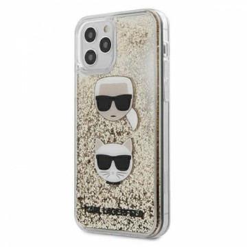 Karl Lagerfeld KLHCP12LKCGLGO iPhone 12 Pro Max 6,7" złoty|gold hardcase Liquid Glitter Karl&Choupette