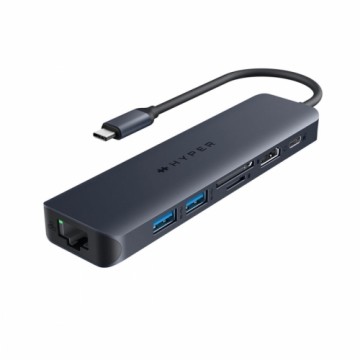 USB-C-хаб на 7 портов Hyper HD4003G Синий