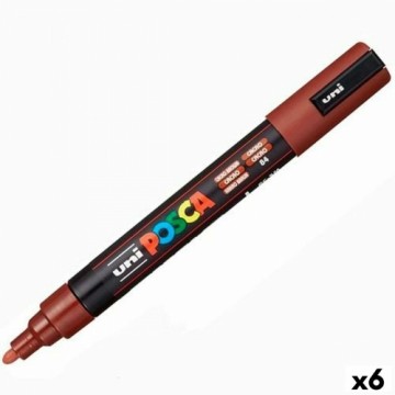 Akrila krāsas marķieris POSCA PC-5M Kakao 1,8-2,5 mm (6 gb.)