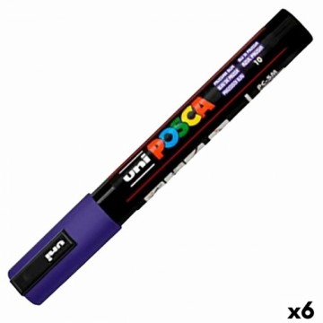 Acrylic paint marker POSCA PC-5M Dark blue 1,8-2,5 mm (6 Units)