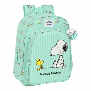 Школьный рюкзак Snoopy Friends forever Мята (26 x 34 x 11 cm)