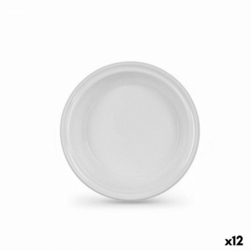 Vairākkārt lietojamu šķīvju komplekts Algon Balts Plastmasa 20,5 x 3 cm (36 Vienības)