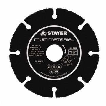 Режущий диск Stayer Ø115 x 22,2 mm Все виды материалов