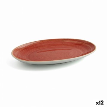 Snack tray Ariane Terra Red Ceramic Ø 26 cm (12 Units)