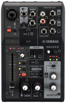 Yamaha AG03MK2 3 channels Black