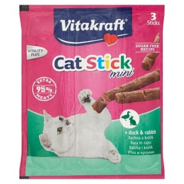 VITAKRAFT CAT STICK MINI królik/kaczka 3+1 szt