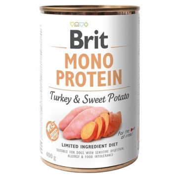 BRIT MONO PROTEIN indyk z batatem - mokra karma dla psa - 400g