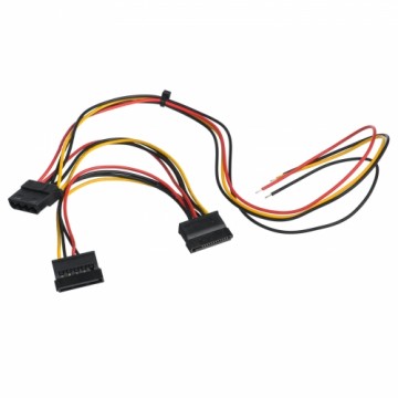 Service cable for PC PSU Akyga AK-SC-24 Molex (f) | Sata (f) | Sata (f) 40 | 15 | 15 cm