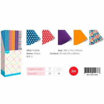 Gift Wrap Europrice Multicolour Roll (50 Units)