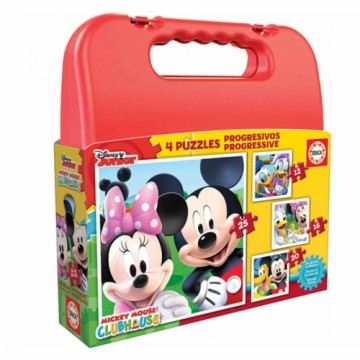 Набор из 4 пазлов Disney Mickey Mouse Progressive Educa 4 Предметы 40 Предметы (12-16-20-25 pcs)