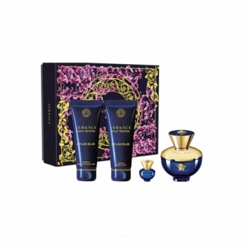 Women's Perfume Set Versace Dylan Blue EDP 4 Pieces