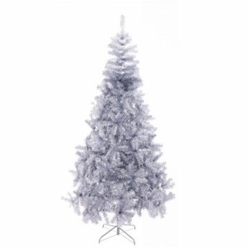 Christmas Tree Silver Metal Plastic 110 x 110 x 210 cm