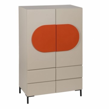 Bigbuy Home Bufete NECTO Oranžs Pelēkbrūns Dzelzs Koks MDF 75 x 41,8 x 123 cm