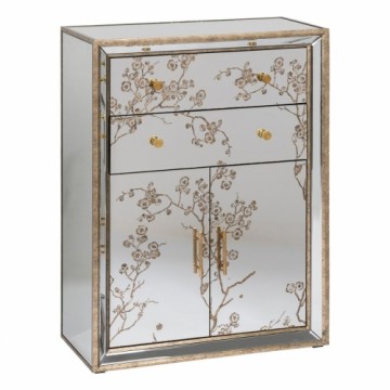 Sideboard CHLOE Golden Mirror Crystal MDF Wood 80 x 40 x 108 cm