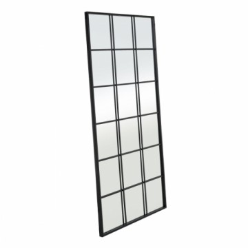 Bigbuy Home Настенное зеркало Чёрный Окно 90 x 3 x 180 cm