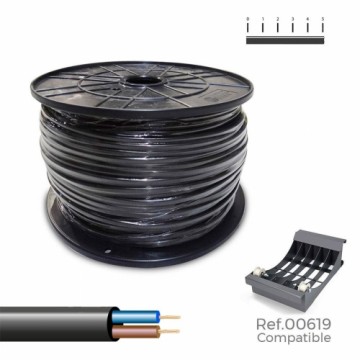 Elektriskā kabeļa šļūtene Sediles Melns 2 x 1 mm 300 m H05VV-F