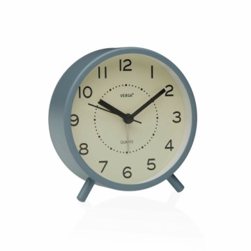 Table clock Versa Zeal Blue Plastic 5,4 x 11,8 x 11 cm