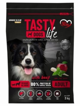 BIOFEED Tasty Life medium & large Beef - dry dog food - 3kg