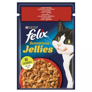 Purina Nestle PURINA Felix Sensations Jellies Beef in jelly with tomatoes - wet cat food - 85g