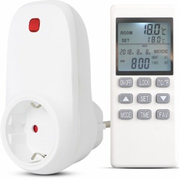 Cronos socket thermostat with remote control for Cronos Grafen Basic / Carbon P800 and P1000 radiant heater