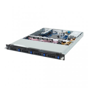 Platforma Gigabyte Rack (1U) R123-X00-AA01 Intel E-24XX (4x 3,5" SATA HS, 1xM.2, 2x1Gbe, IPMI, 1x400W)