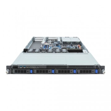 Platforma Gigabyte Rack (1U) R133-C13-AAB1 AMD Epyc 4004/Ryzen 7000 (4x 3,5" SATA HS, 1xM.2, 2x1Gbe, IPMI, 1+1 800W)