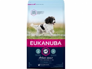 Корм для собак - Eukanuba Adult Medium Chicken, 3 kg