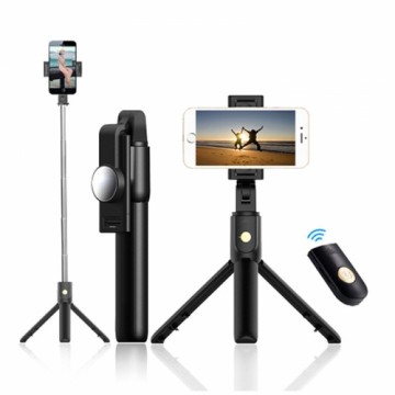 OEM Selfie Stick - with detachable bluetooth remote control and tripod - K10 BLACK