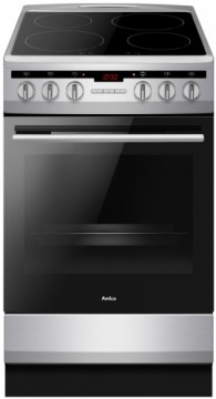 Amica 57IE3.323HTaD(Xv) cooker Freestanding cooker Zone induction hob Stainless steel A