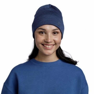 gorro BUFF MERINO HEAVYWEIGHT BEANIE SOLID NIGHT BLUE