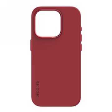 Decoded Silicone Case with MagSafe for iPhone 15 Pro - red