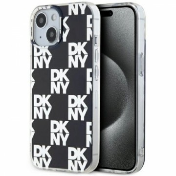 DKNY IML Checkered Mono Pattern case for iPhone 15 Plus | 14 Plus - black