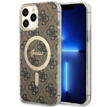 Guess GUHMP13XH4STW iPhone 13 Pro Max 6.7&quot; brown|brown hardcase 4G MagSafe