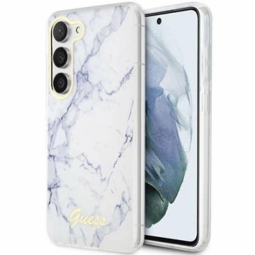 Guess GUHCS23SPCUMAH S23 S911 white|white hardcase Marble